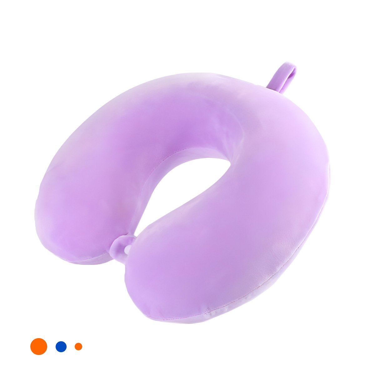 PACK6 APOYO DE CUELLO COLOR LILA CON TERCIOPELO SUAVE PARA TRASLADOS YREGALO STICKER - 2