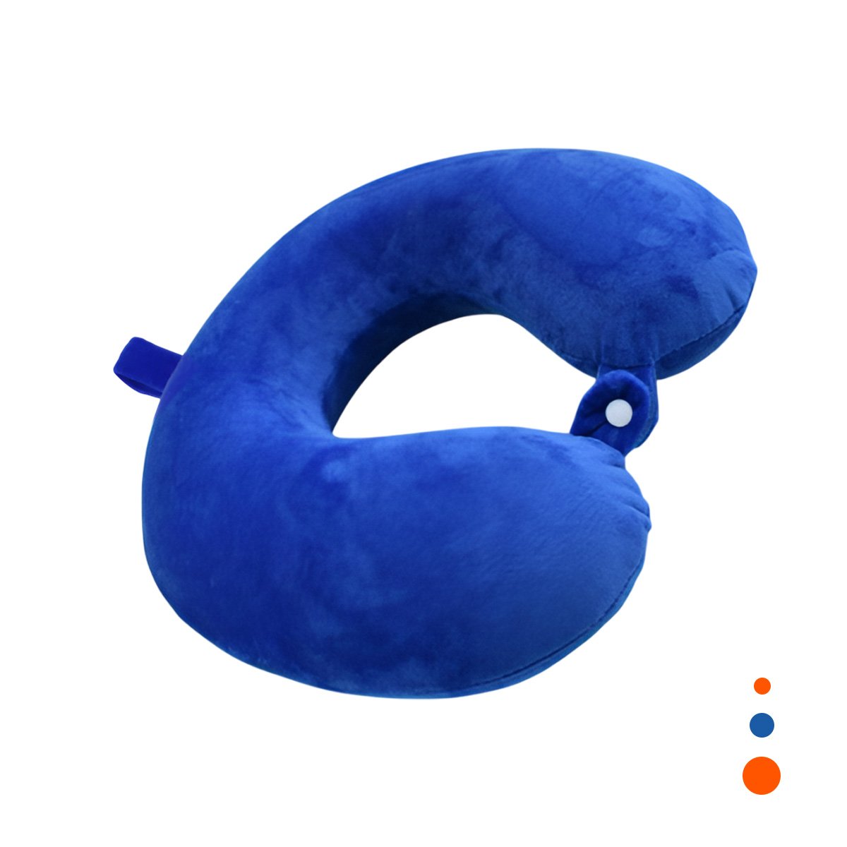 PACK6 APOYO DE CUELLO COLOR AZUL CON TERCIOPELO SUAVE PARA TRASLADOS YREGALO STICKER - 2