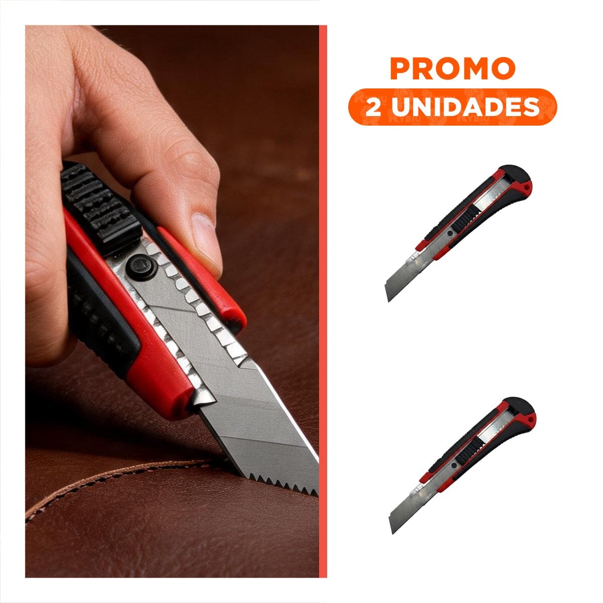 PACK2 CORTADOR DE PRECISION RETRACTIL 18 MM CON ESTUCHE ROJO PARA PROYECTOS CREATIVOS - 1