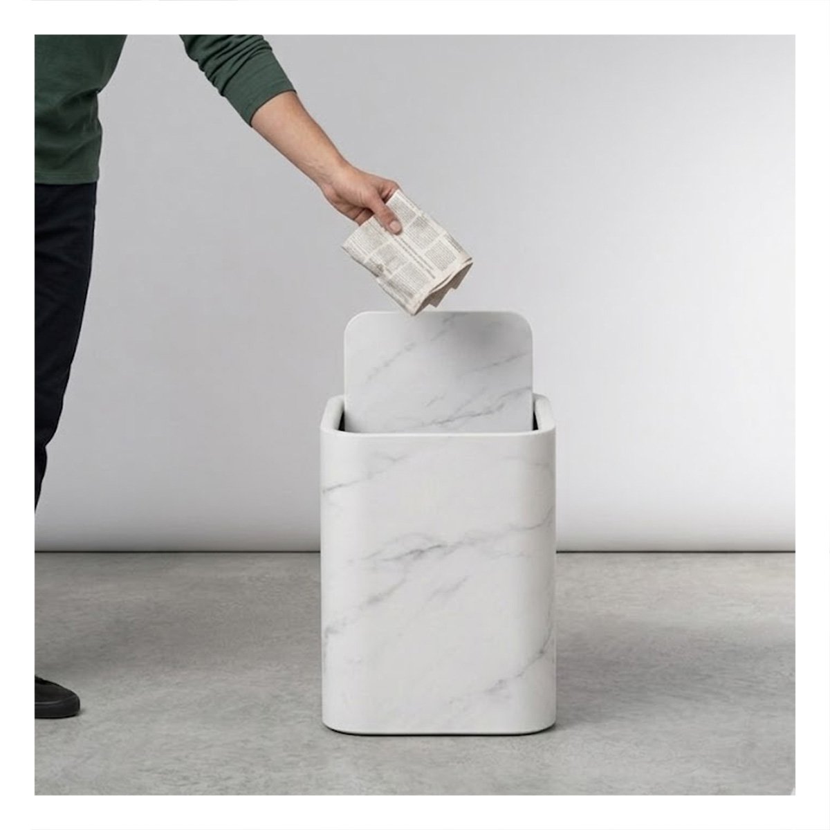 RECOLECTOR ORGANIZADOR PARA HOGAR Y COCINA BLANCO YPAPEL REGALO - 3