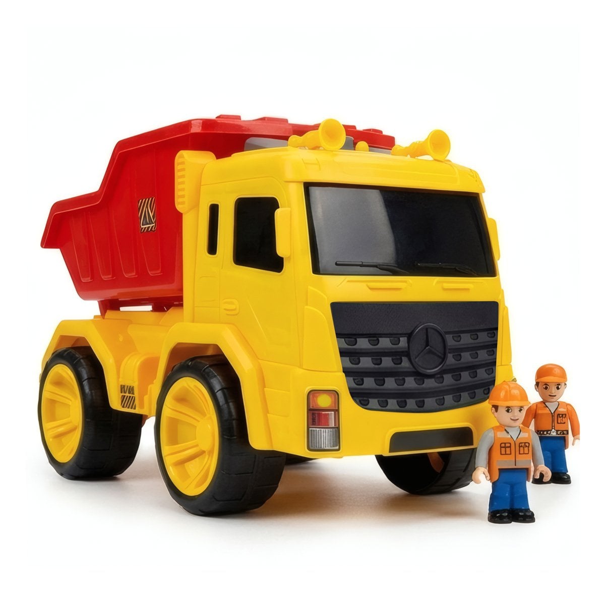 PACK2 TRANSPORTADOR DE OBRA 32X16,5X20 CM ROJO Y AMARILLO PARA ACTIVIDADES YREGALO STICKER - 2