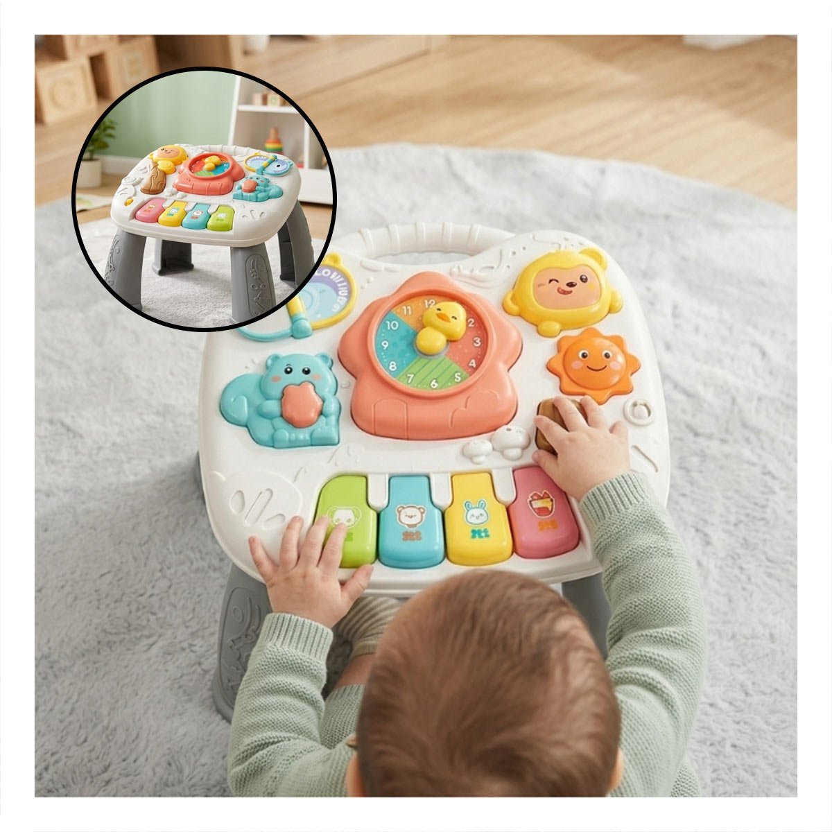 PACK2 TABLERO DE ENTRETENIMIENTO INFANTIL 25X21 CM PLOMO PARA DESARROLLO CREATIVO - 5