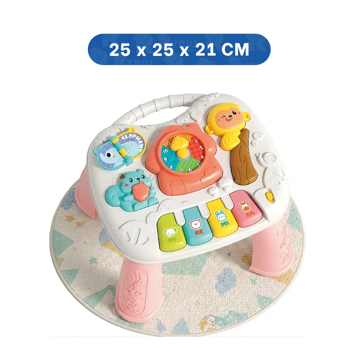 PACK4 TABLERO DE ESTIMULACION INFANTIL COLOR ROSADO 25X21 CM CON JUEGOS YPAPEL REGALO - 4