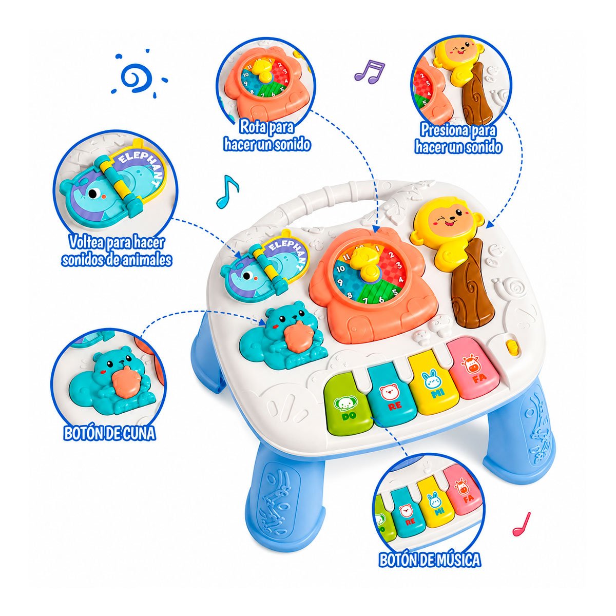 PACK6 TABLERO INFANTIL PARA JUEGOS CREATIVOS 25X21 CM COLOR AZUL DIDACTICO YREGALO STICKER - 2