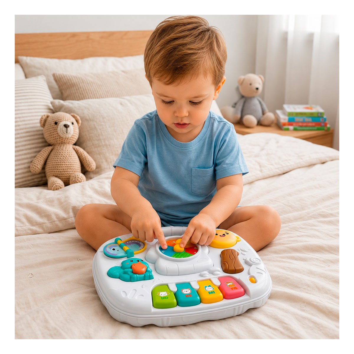 PACK6 TABLERO INFANTIL PARA JUEGOS CREATIVOS 25X21 CM COLOR AZUL DIDACTICO YREGALO STICKER - 3