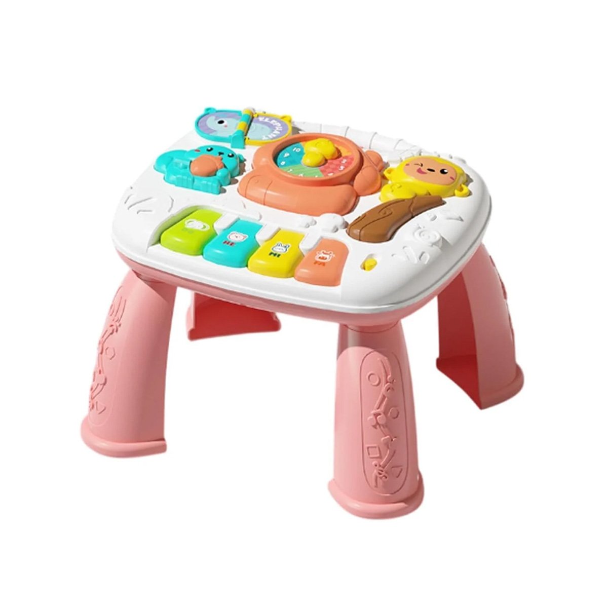 PACK2 PANEL INTERACTIVO 25X21 CM INFANTIL COLOR ROSADO PARA JUEGO Y APRENDIZAJE YREGALO STICKER - 2