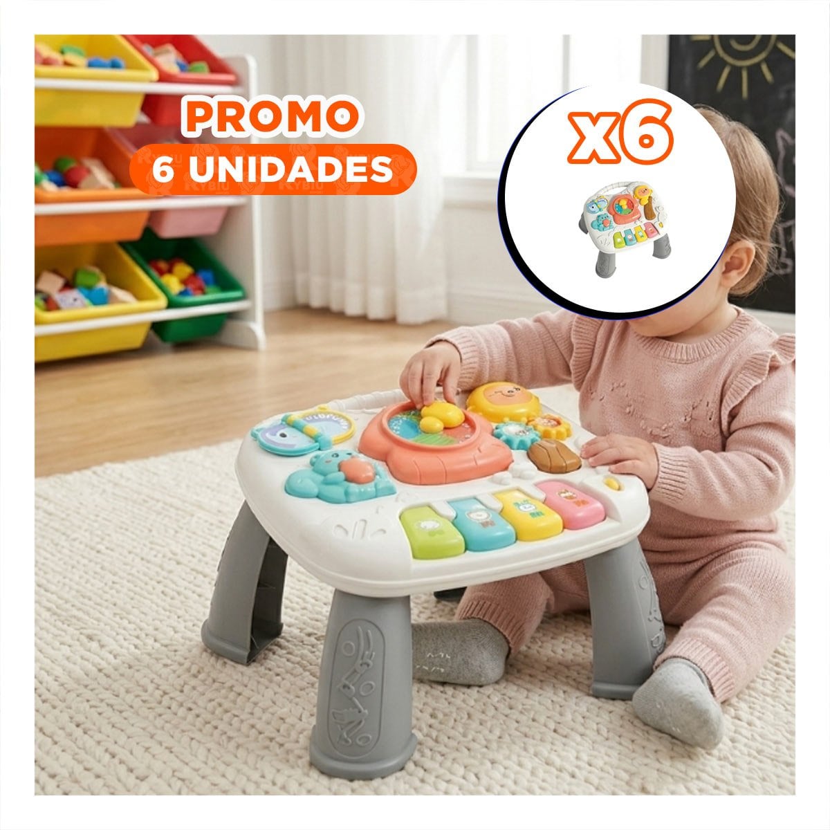 PACK6 TABLERO INFANTIL PARA JUEGOS CREATIVOS 25X21 CM COLOR PLOMO DIDACTICO YREGALO STICKER - 1