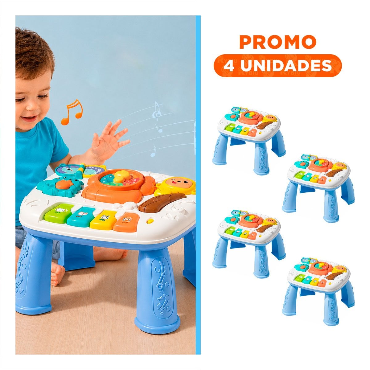 PACK4 CENTRO PARA DESARROLLO INFANTIL 25X21 CM CON ACTIVIDADES INTERACTIVAS YREGALO STICKER - 1