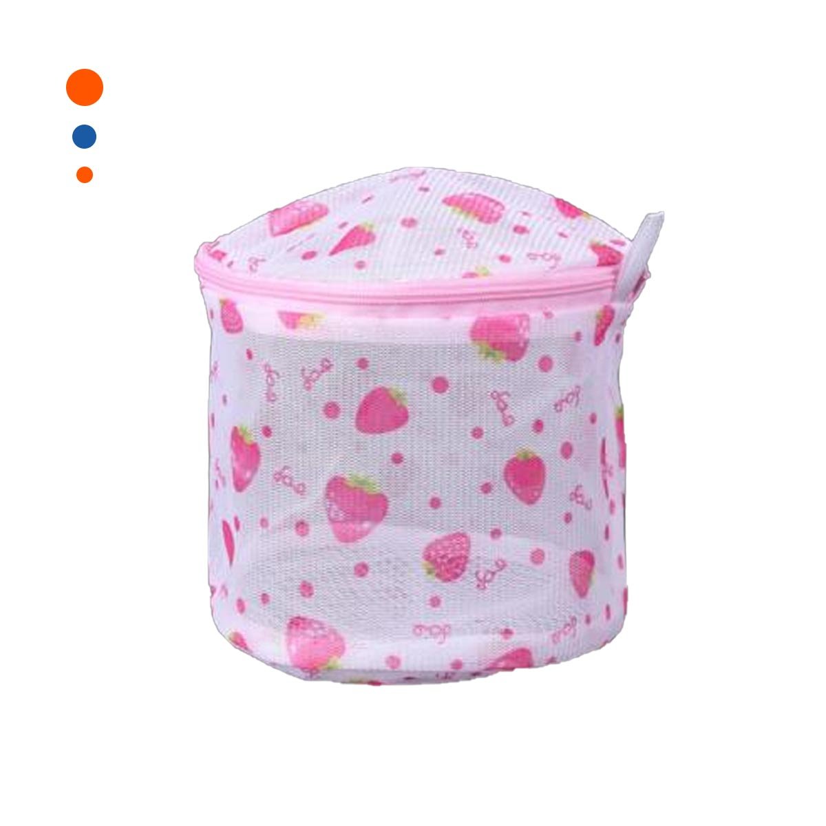 FUNDA MALLA LAVADORA ROPA DISENO CILINDRO BLANCO CON FRESAS RESISTENTE YLIGAS REGALO - 3