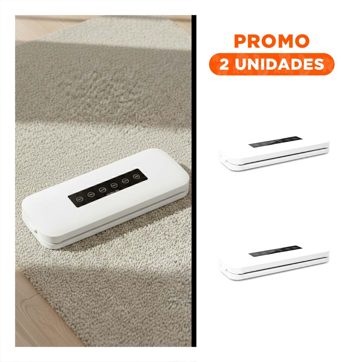 PACK2 DISPOSITIVO SELLADOR BLANCO AL VACIO ELECTRICO PARA COCINA Y CONSERVACION - 1
