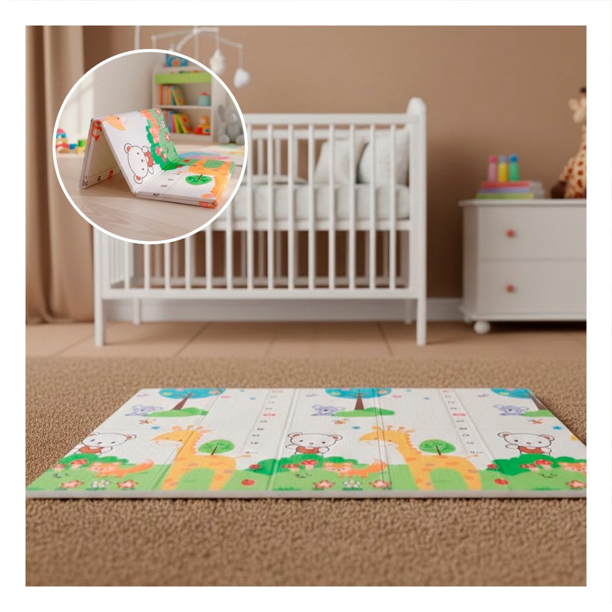 TAPETE NIÑOS MULTICOLOR 250X180X2CM PARA ZONA DE JUEGO EN CASA YPAPEL REGALO - 3