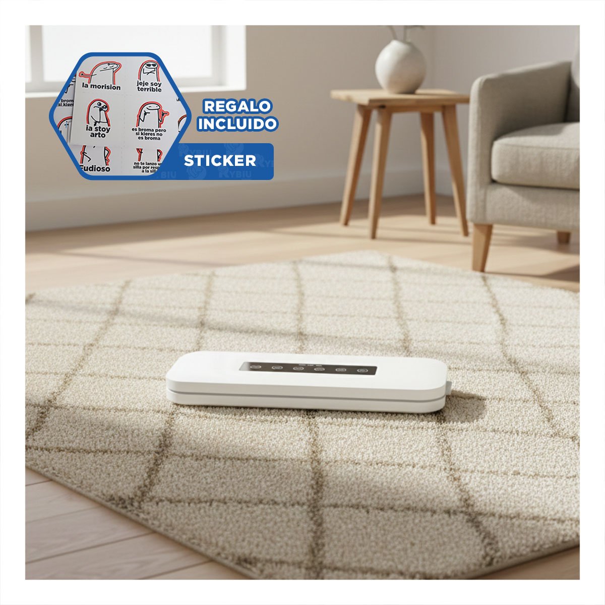 ENVASADORA ELECTRICA BLANCO AL VACIO PARA HOGAR Y SELLADO DE ALIMENTOS YREGALO STICKER - 1