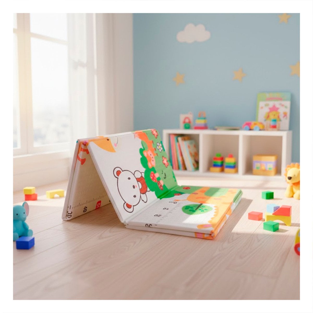 PACK2 BASE ACOLCHADA NIÑOS 250X180X2CM MULTICOLOR PARA ZONA DE JUEGO - 2