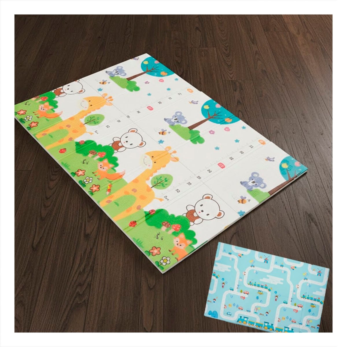 PACK2 BASE ACOLCHADA NIÑOS 250X180X2CM MULTICOLOR PARA ZONA DE JUEGO - 3