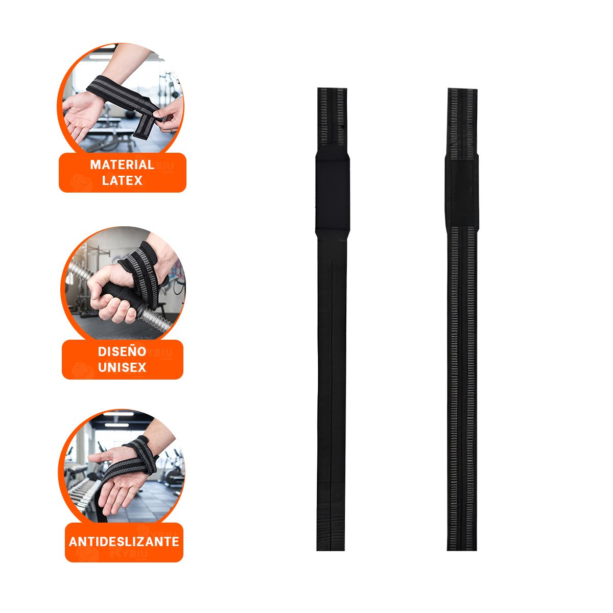 CINTA AJUSTABLE 61X3.8CM NEGRO PARA ENTRENAMIENTO - 3