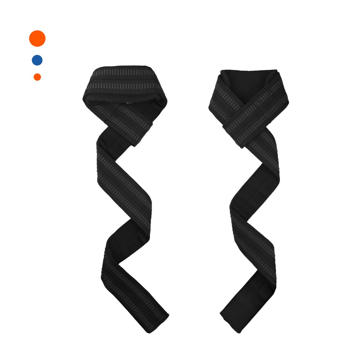 PACK12 STRAP DEPORTIVO 61X3.8CM NEGRO PARA PESAS YREGALO STICKER - 2
