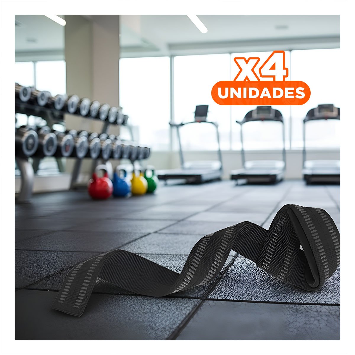 PACK4 ACCESORIO FUNCIONAL 61X3.8CM NEGRO PARA FUERZA - 1