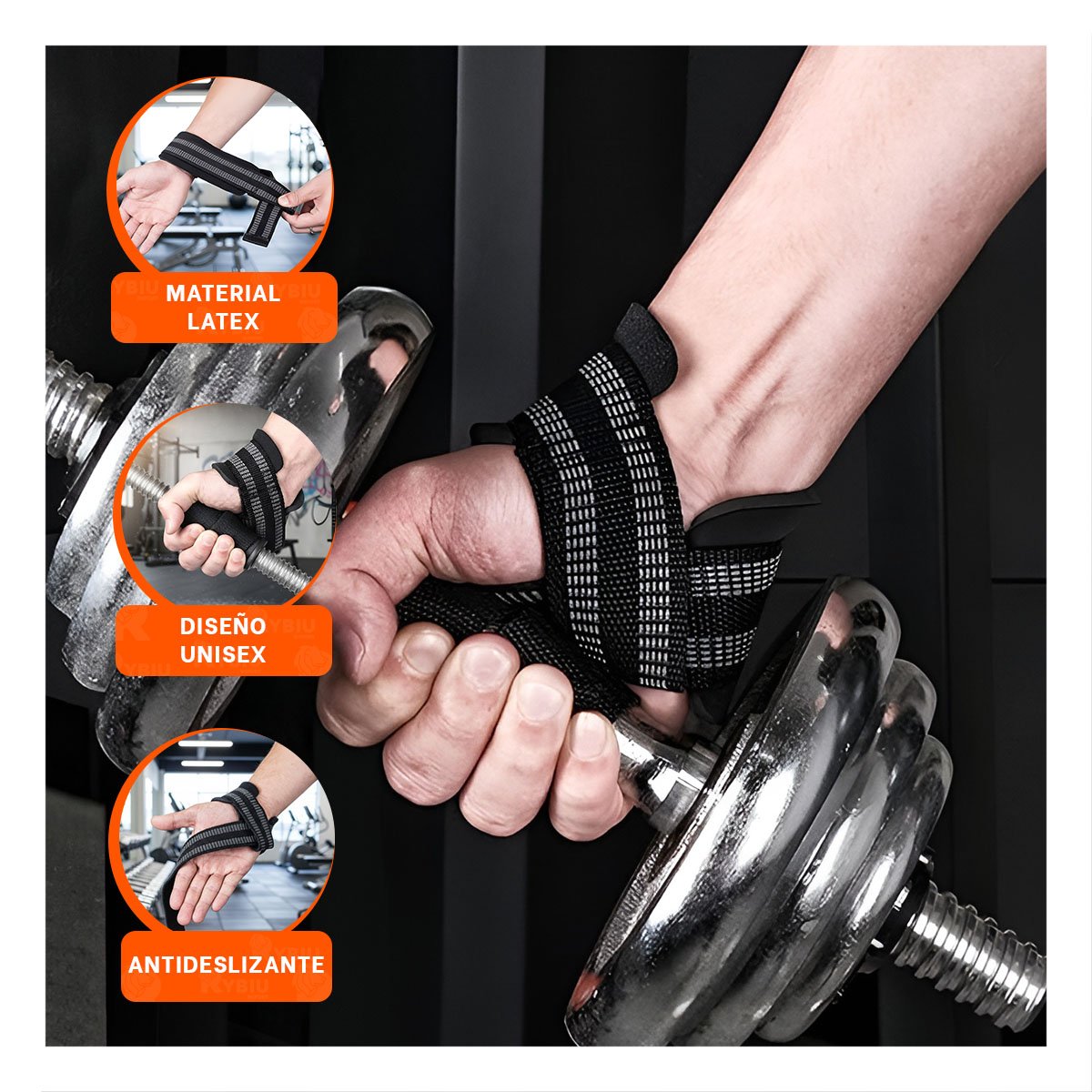 PACK4 ACCESORIO FUNCIONAL 61X3.8CM NEGRO PARA FUERZA - 5