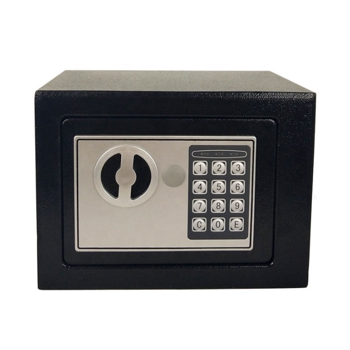 COFRE NEGRO 23X17X17CM PARA GUARDAR DINERO Y DOCUMENTOS EN HOGAR YPAPEL REGALO - 1