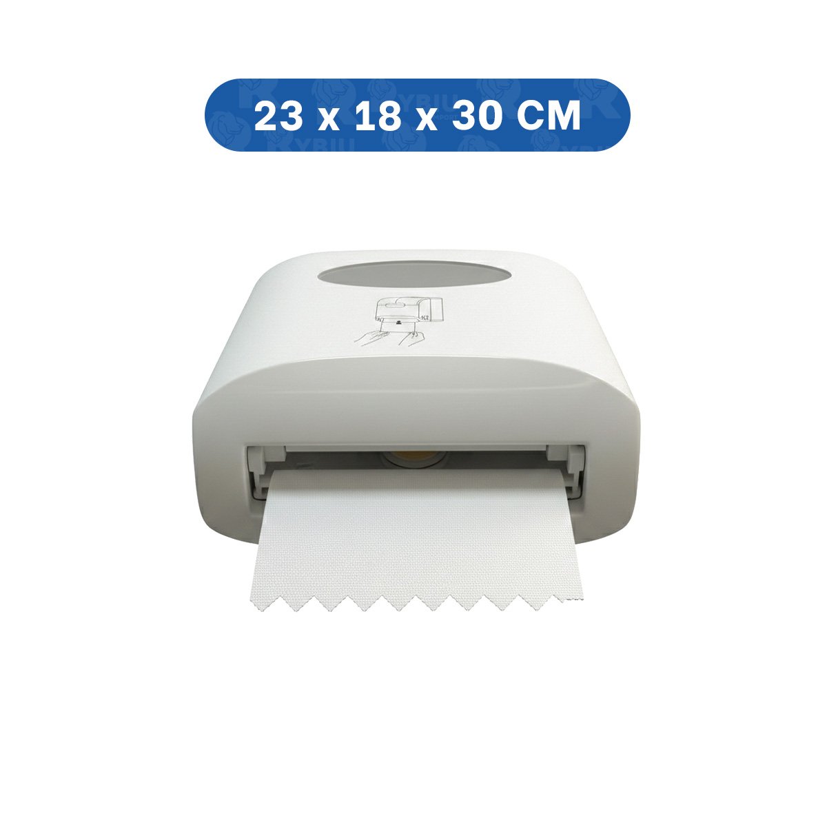 PACK2 DISPENSADOR PAPEL TOALLA HORIZONTAL BLANCO EN ROLLO PARA COCINA Y HOGAR - 4
