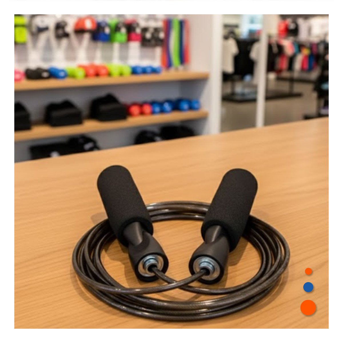 PACK4 CARDIO Y FUERZA CON SALTA SOGA 280CM NEGRO YREGALO STICKER - 3