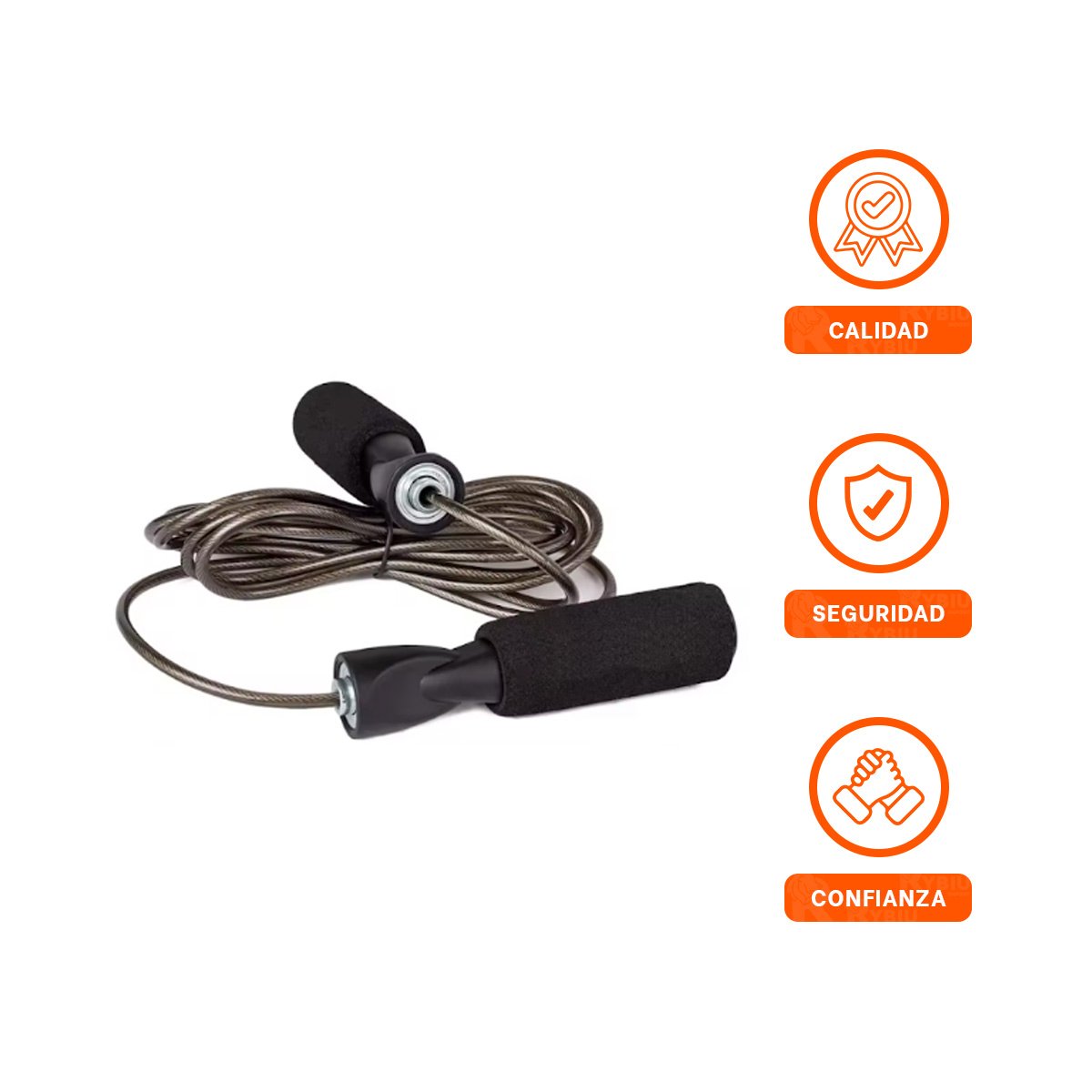 EJERCICIOS FUNCIONALES CON SALTA SOGA 280CM NEGRO UTIL YLIGAS REGALO - 3