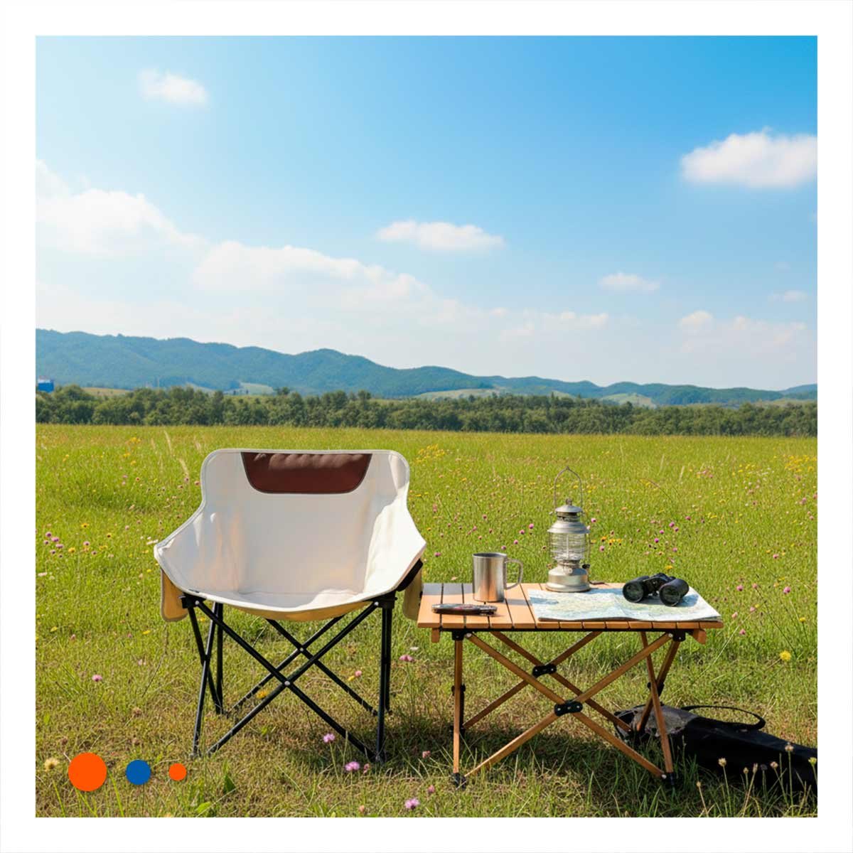 PACK4 SILLA OUTDOOR CAMPING PORTATIL 40X70CM DURADERO Y LIGERO YREGALO STICKER - 5