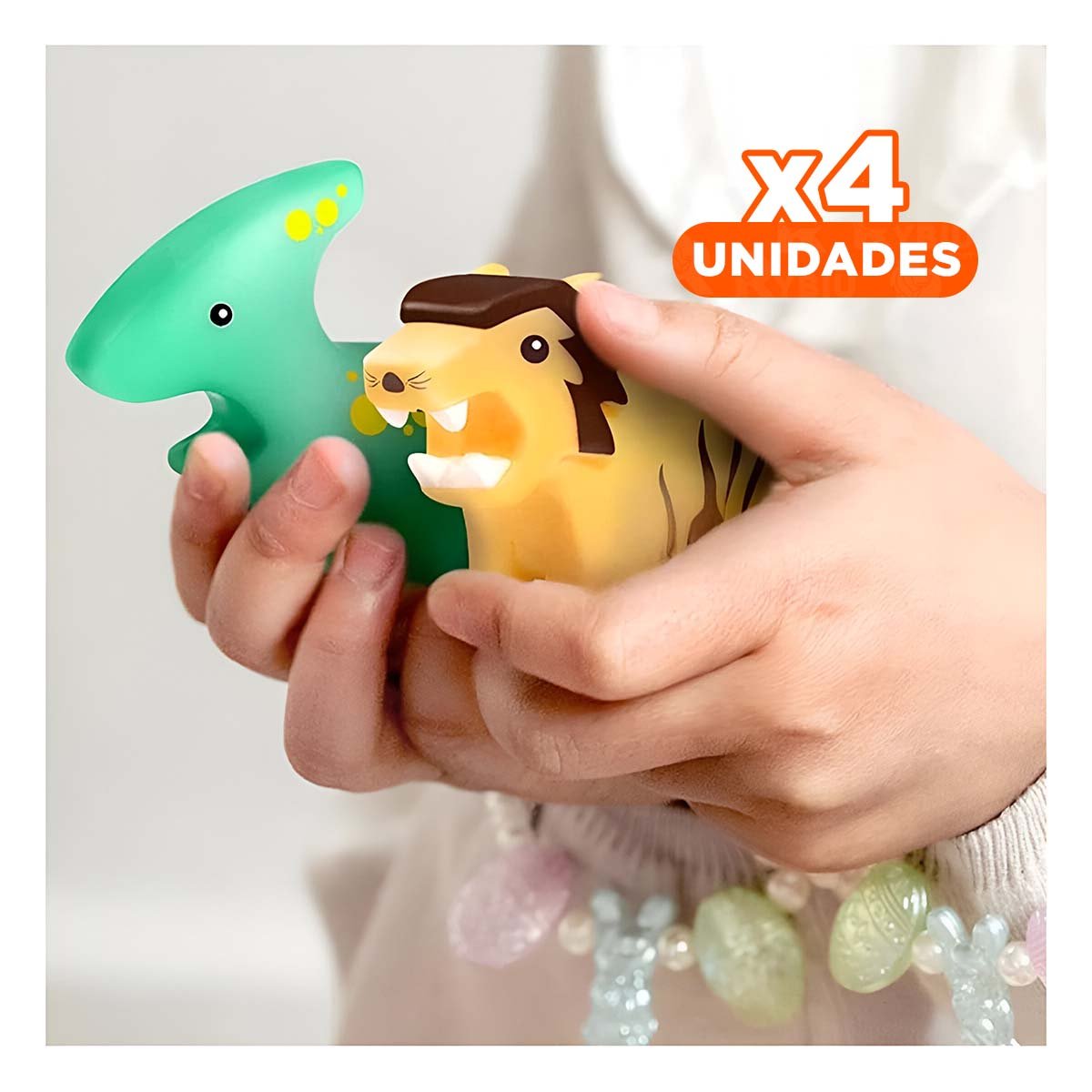 PACK4 KIT DE ANIMALES CHILLONES SET 6 PARA HOGAR Y ENTRETENIMIENTO - 1