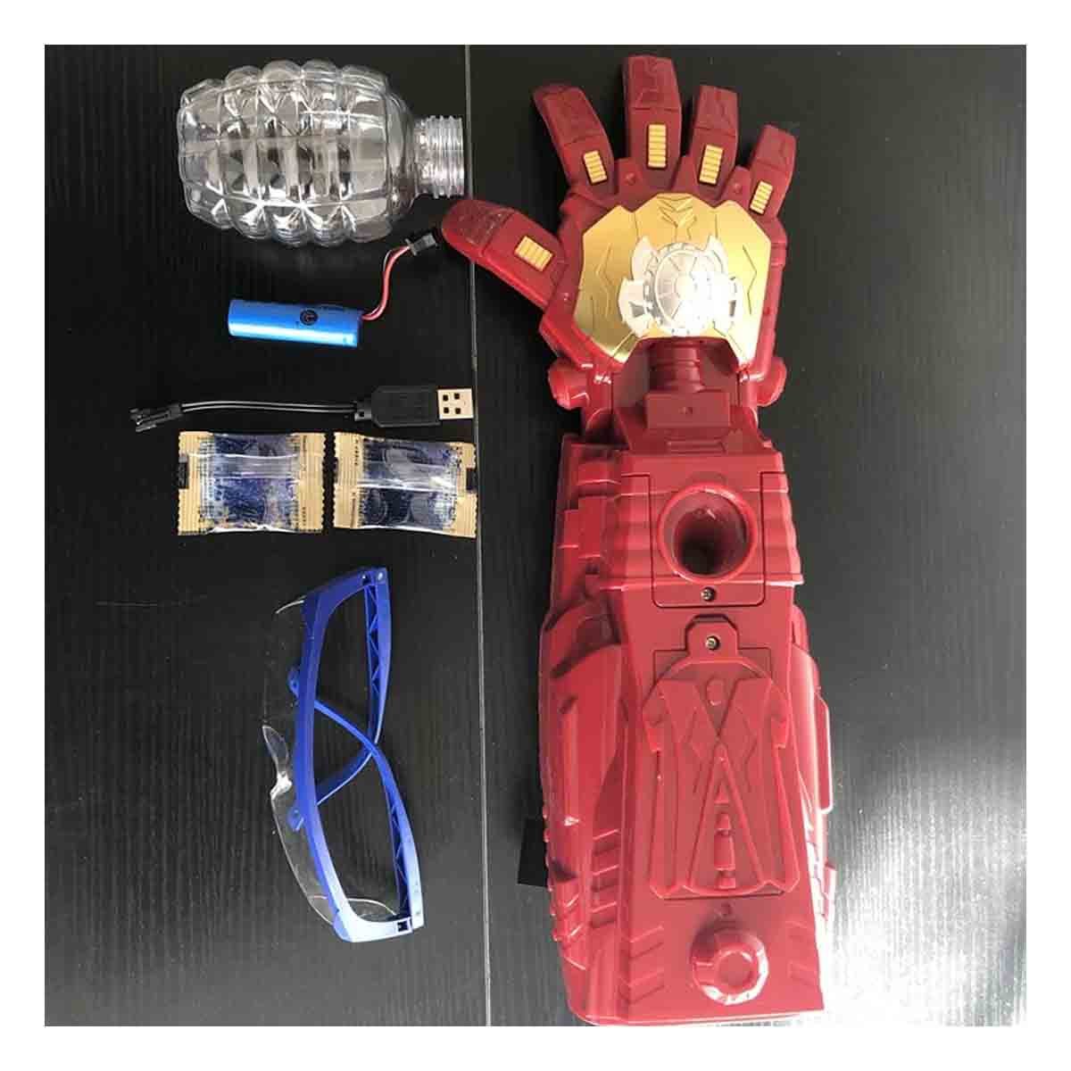 PACK4 PROTESIS PARA JUEGO SUPERHEROE HIDROGEL TONO GUINDA ESTILO HEROICO YPAPEL REGALO - 5