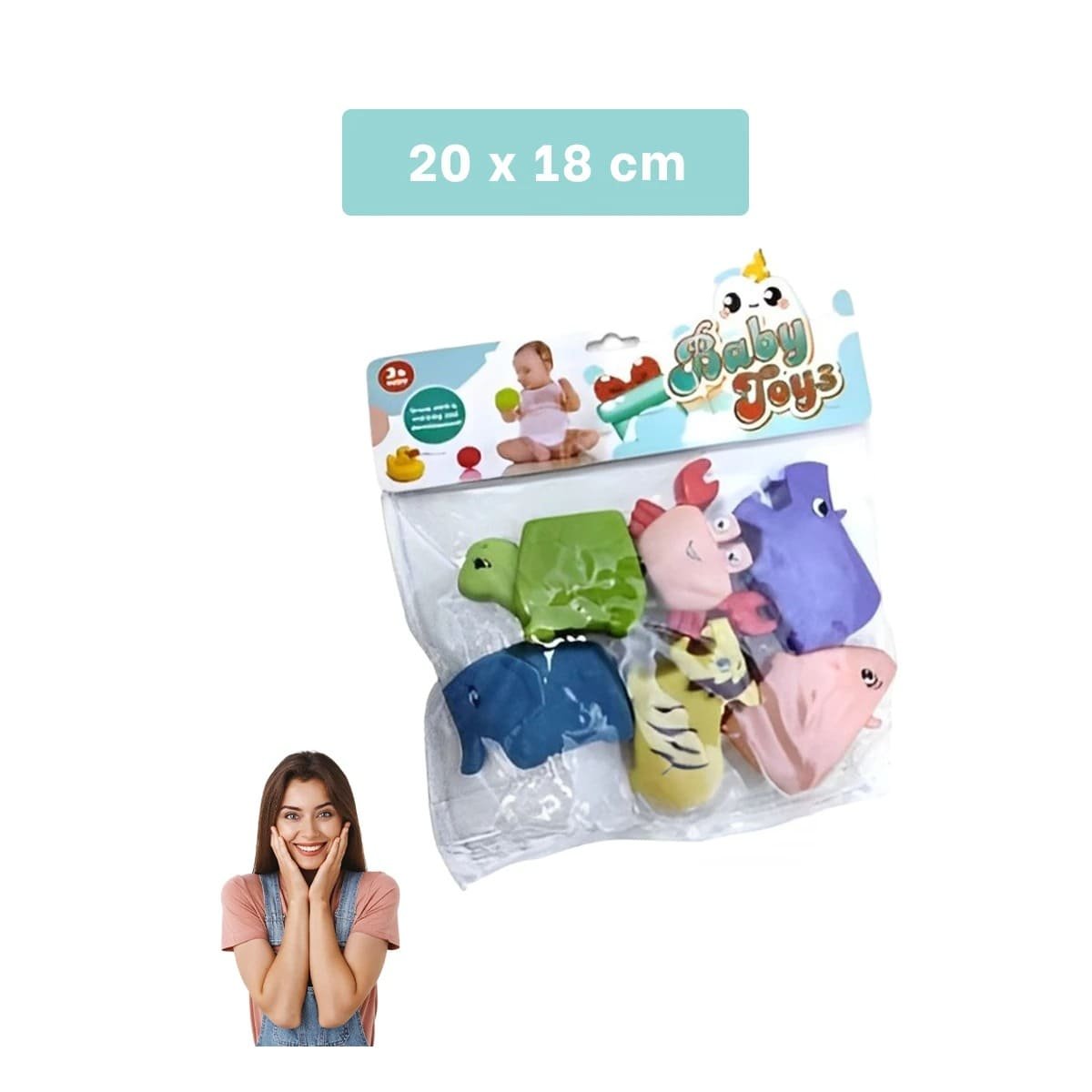 PACK2 COLECCION DE ANIMALES CHILLONES SET 6 PARA ENTRETENIMIENTO INFANTIL - 4