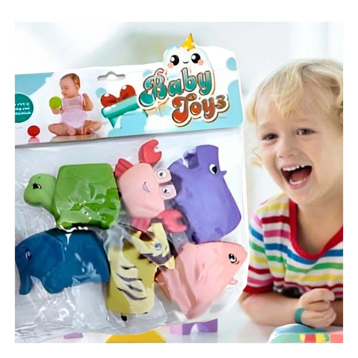 PACK2 COLECCION DE ANIMALES CHILLONES SET 6 PARA DIVERSION FAMILIAR YPAPEL REGALO - 2