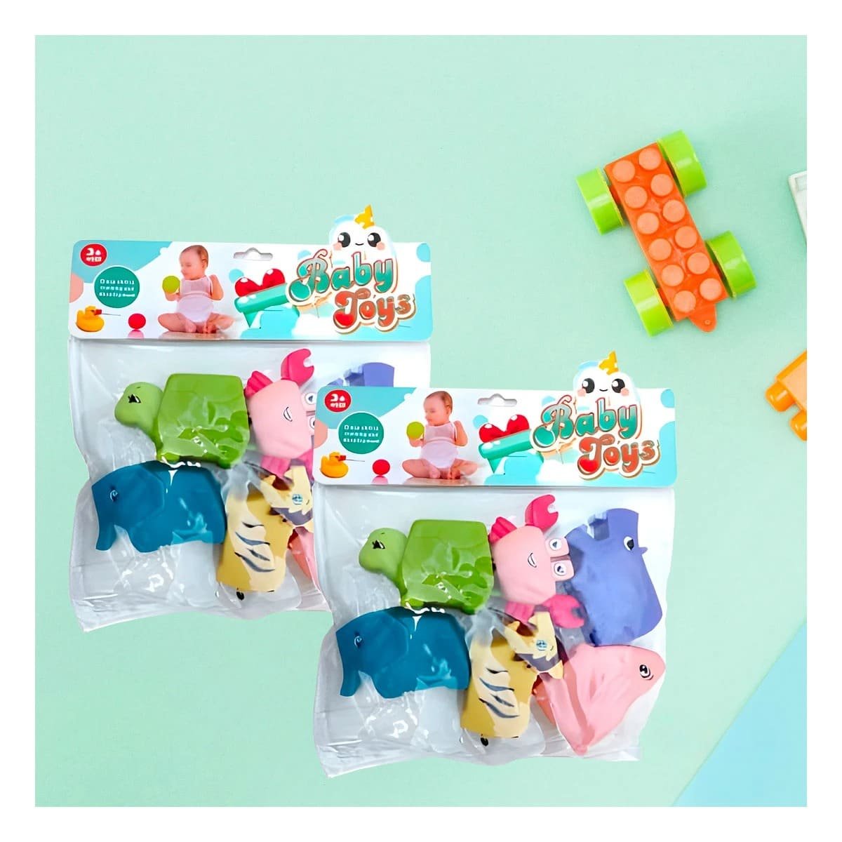 PACK2 COLECCION DE ANIMALES CHILLONES SET 6 PARA DIVERSION FAMILIAR YPAPEL REGALO - 5