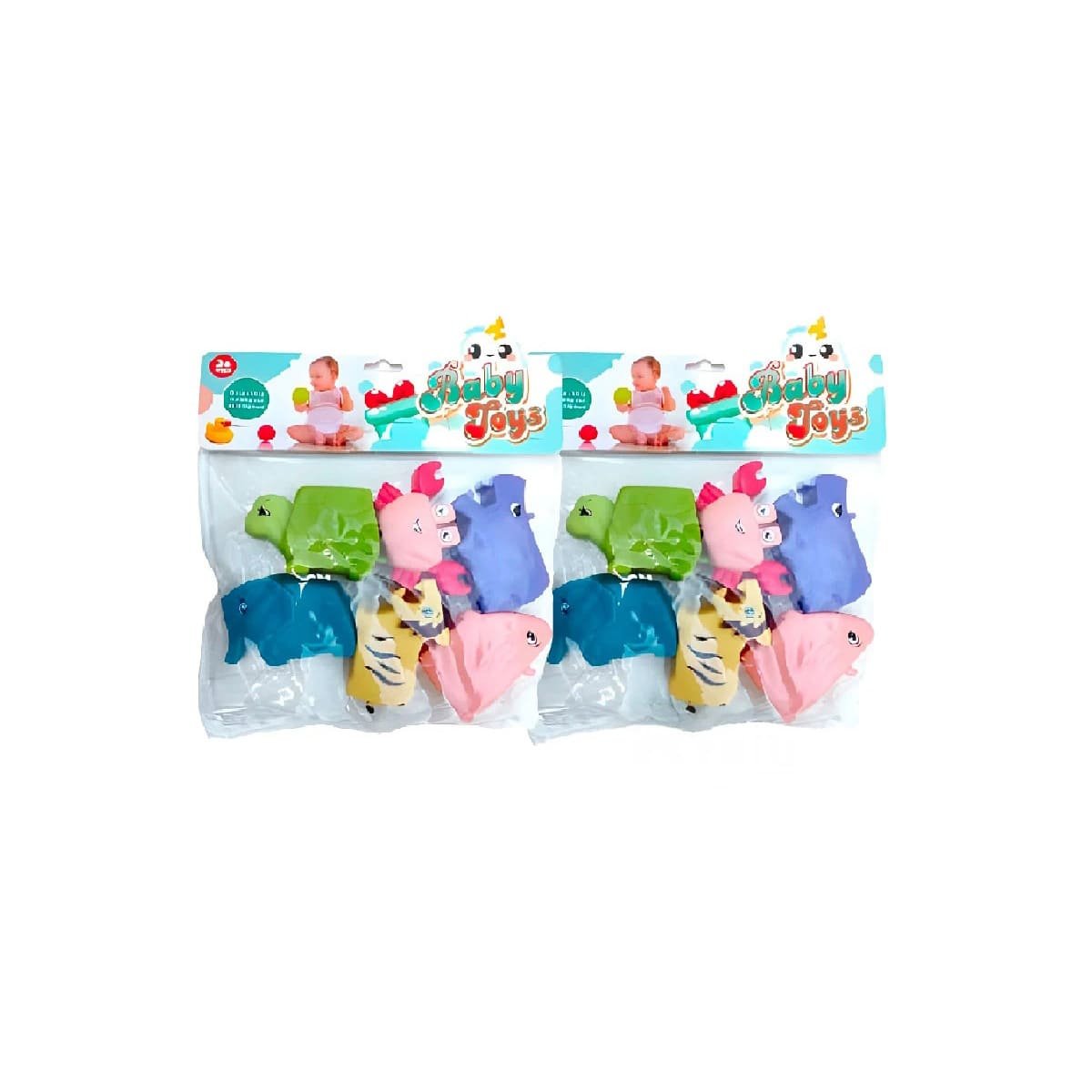 PACK4 KIT DE ANIMALES CHILLONES SET 6 PARA DIVERSION EN FAMILIA YPAPEL REGALO - 3
