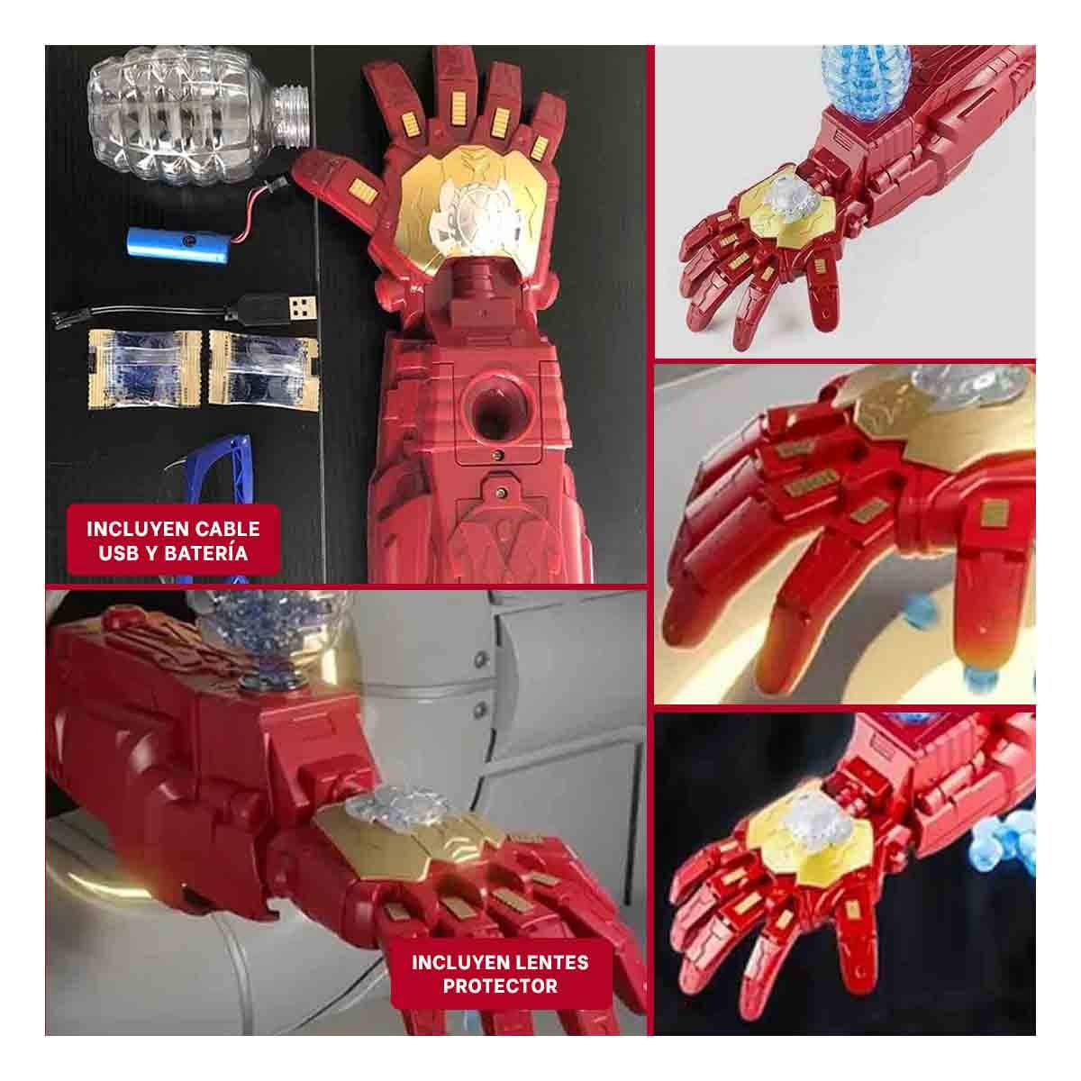 PACK2 PROTESIS PARA JUEGO SUPERHEROE HIDROGEL COLOR GUINDA ACCESORIO DE AVENTURA YPAPEL REGALO - 3