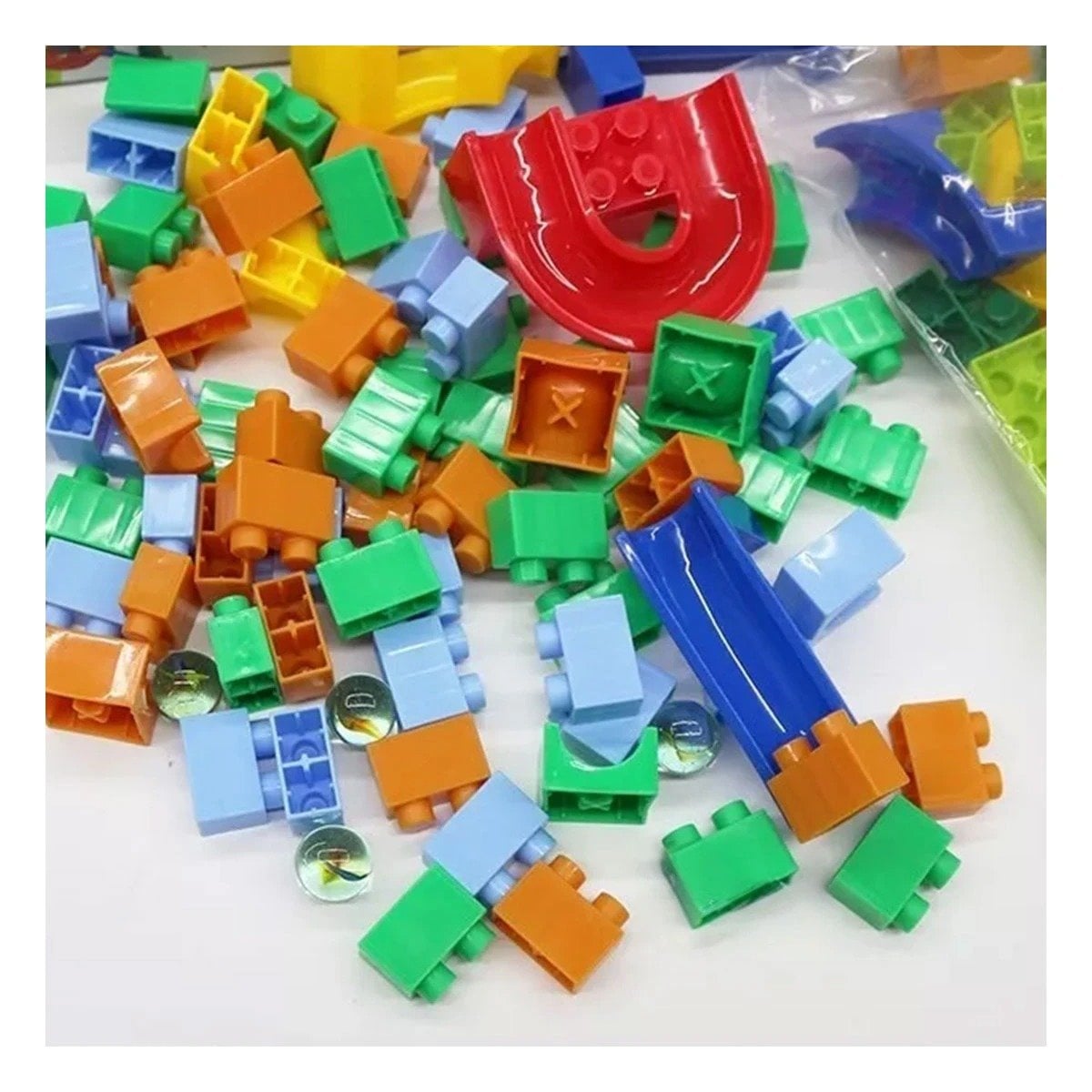 PACK6 RECORRIDO CANICAS 248 PIEZAS PARA JUEGO INFANTIL Y CREATIVO - 3