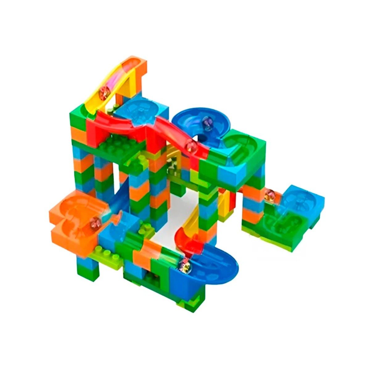 PACK4 TRAYECTO CANICAS 248 PIEZAS PARA JUEGO SEGURO Y ACTIVO YPAPEL REGALO - 3
