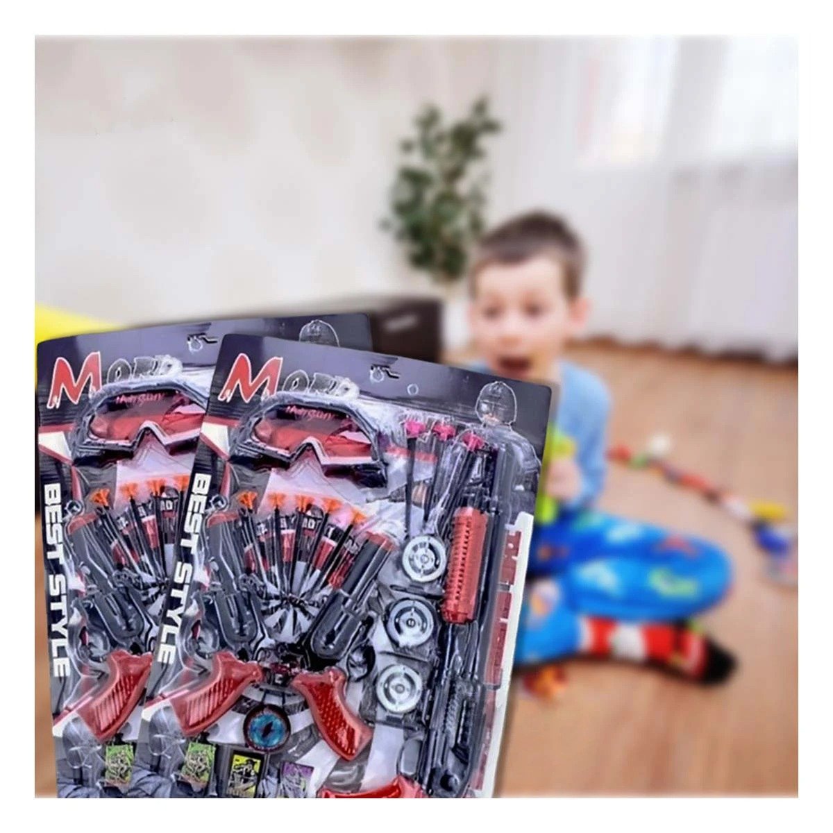 PACK4 COLECCION DE TIRO CON DARDOS Y ACCESORIOS PARA NIÑOS JUEGO YREGALO STICKER - 3