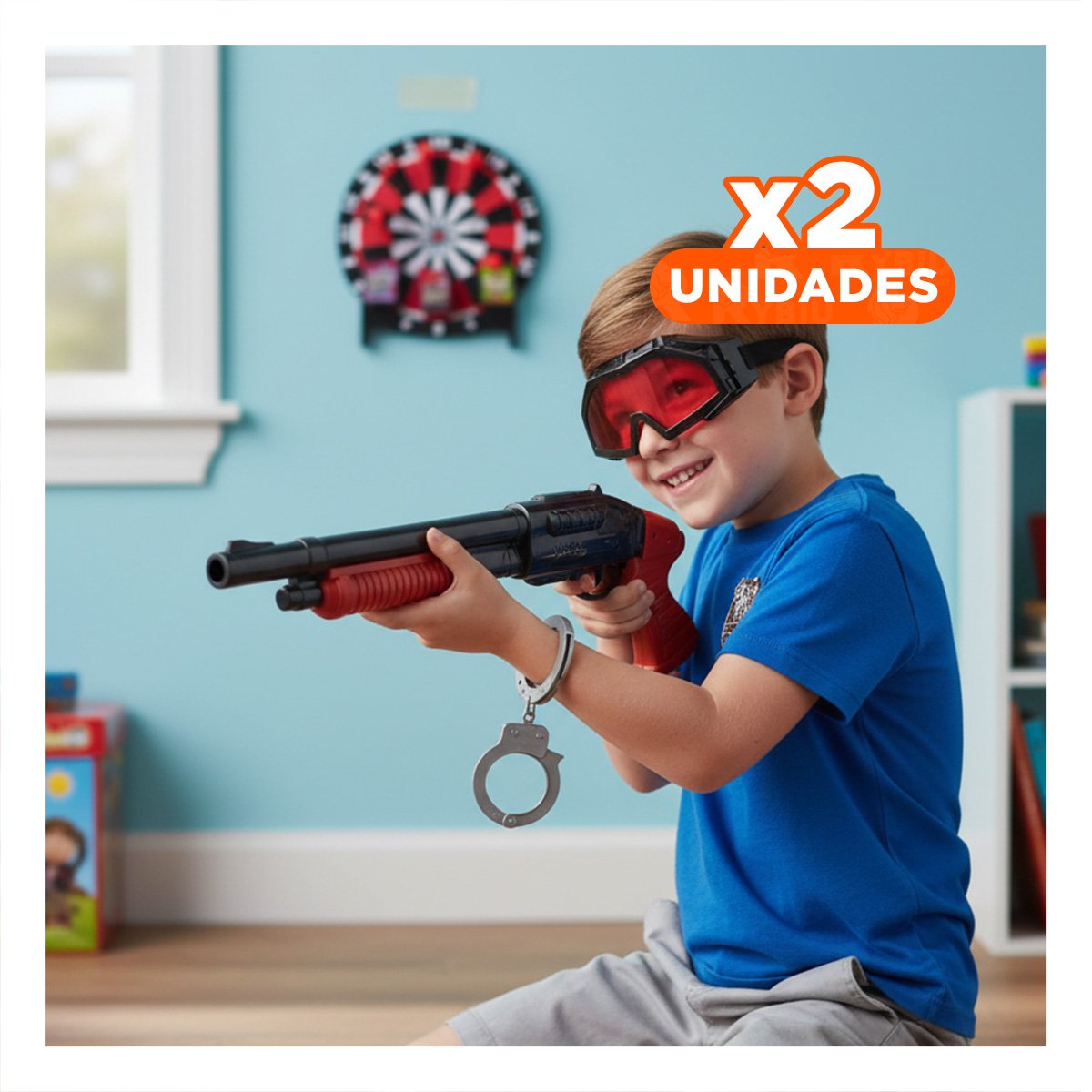 PACK2 SET DIDACTICO DE TIRO CON LENTES Y ACCESORIOS PARA NIÑOS APRENDIZAJE YREGALO STICKER - 1