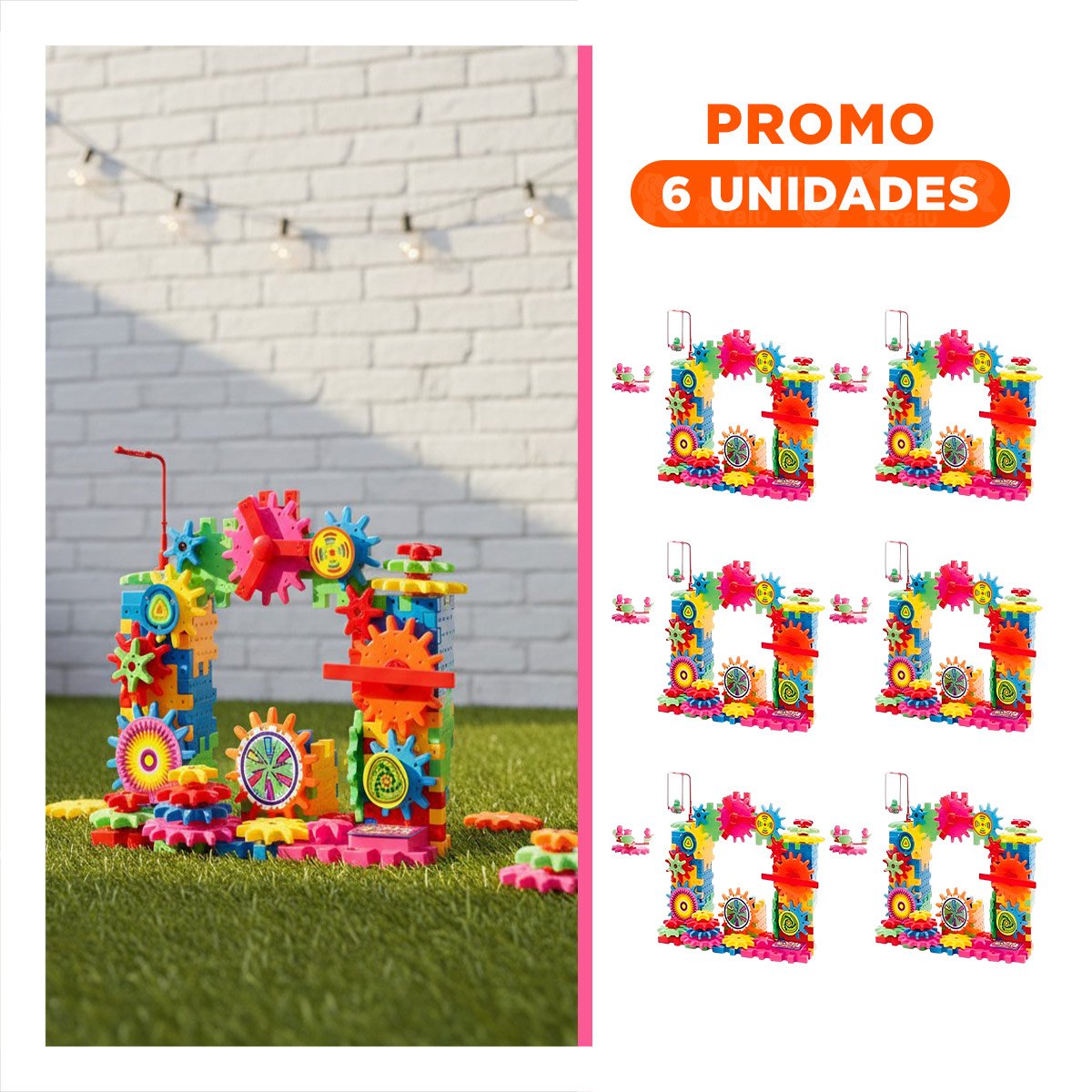 PACK6 KIT DE APRENDIZAJE DE GRANAJE 108 PIEZAS PARA NIÑOS - 1