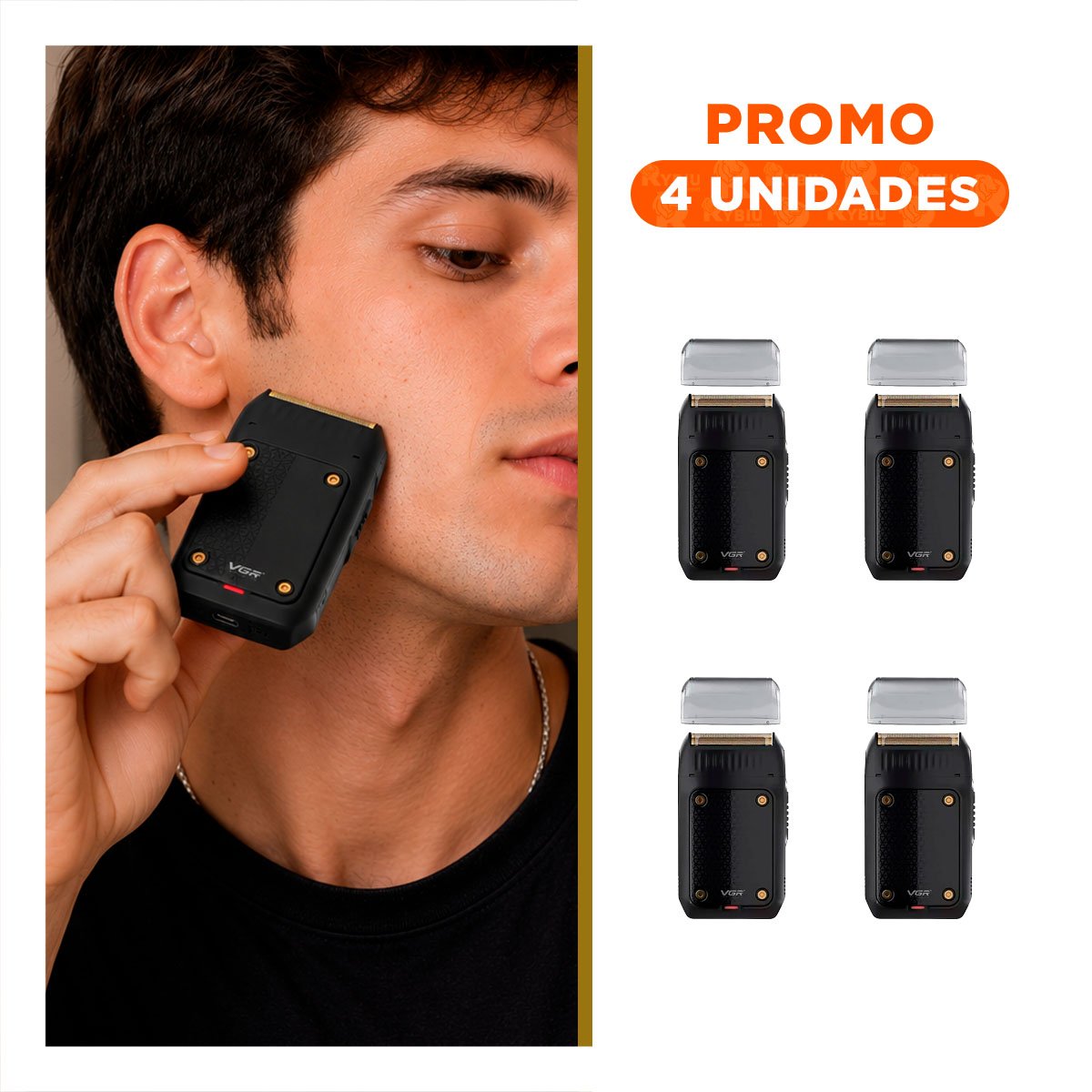 PACK4 SOLUCION PARA AFEITADO INALAMBRICO PARA AFEITADO FACIAL PARA MANTENER YREGALO STICKER - 1