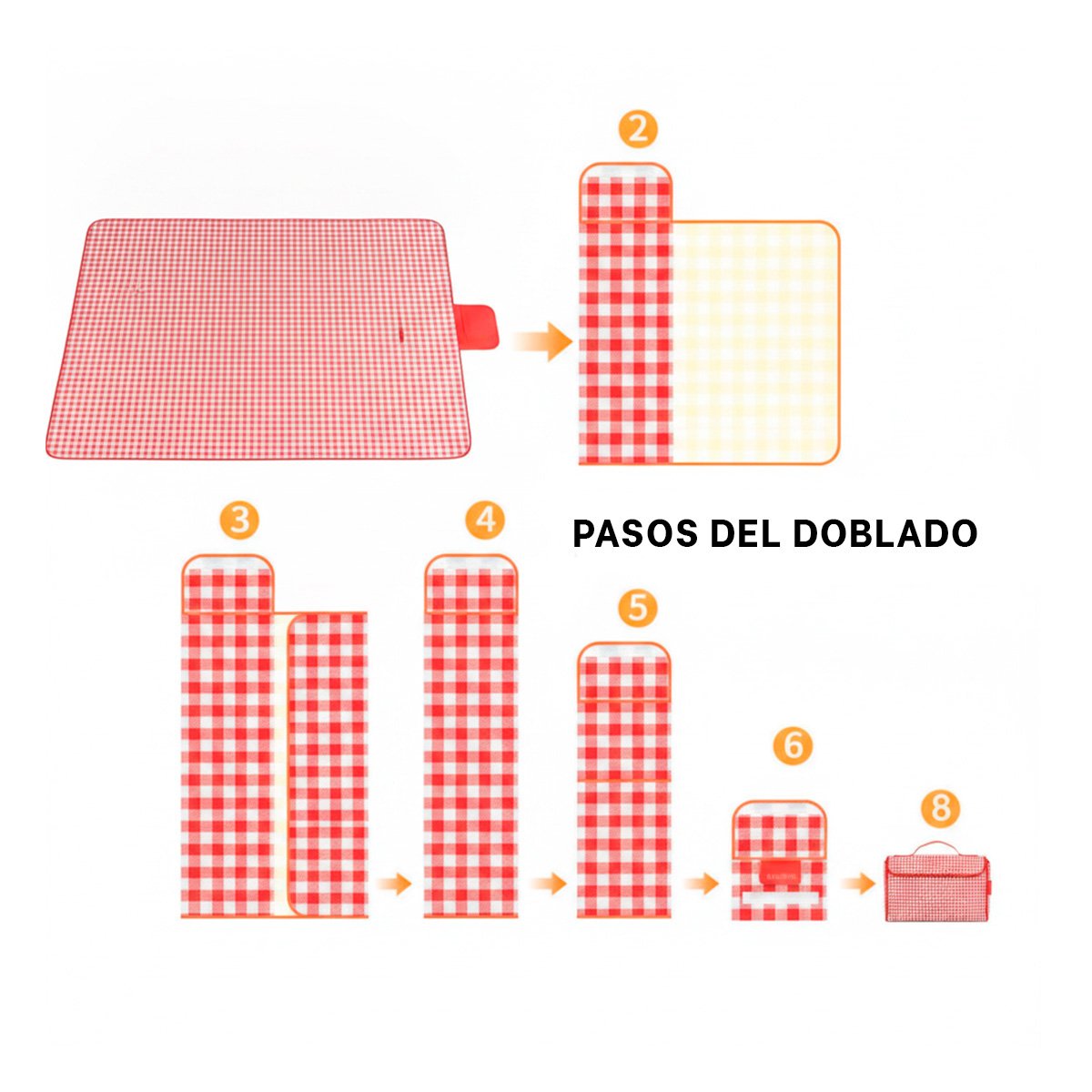 MANTA PRACTICA PARA PARQUE TIPO CARTERA 160X200CM MULTIUSO YREGALO STICKER - 3