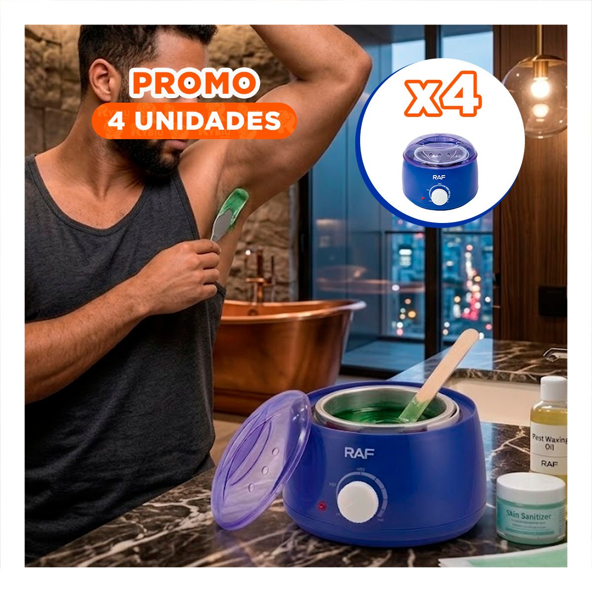 PACK4 CAZUELA PARA CERA COLOR VIOLETA EN TRATAMIENTOS DE BELLEZA - 1