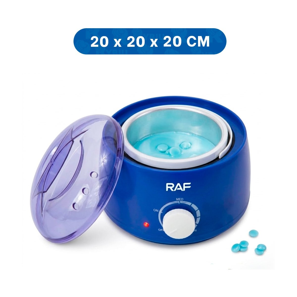 PACK2 RECIPIENTE PARA CERA COLOR VIOLETA DE USO DIARIO EN ESTETICA YREGALO STICKER - 4