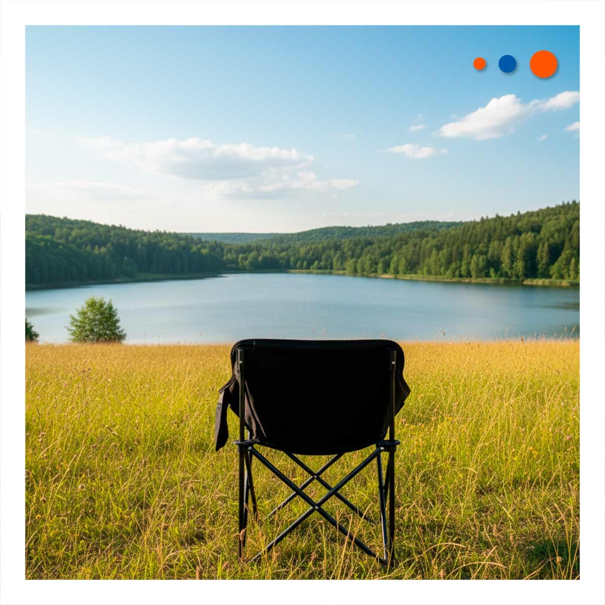PACK2 ASIENTO COMPACTO CAMPING PORTATIL 40X70CM ESTABLE Y COMODO YREGALO STICKER - 3