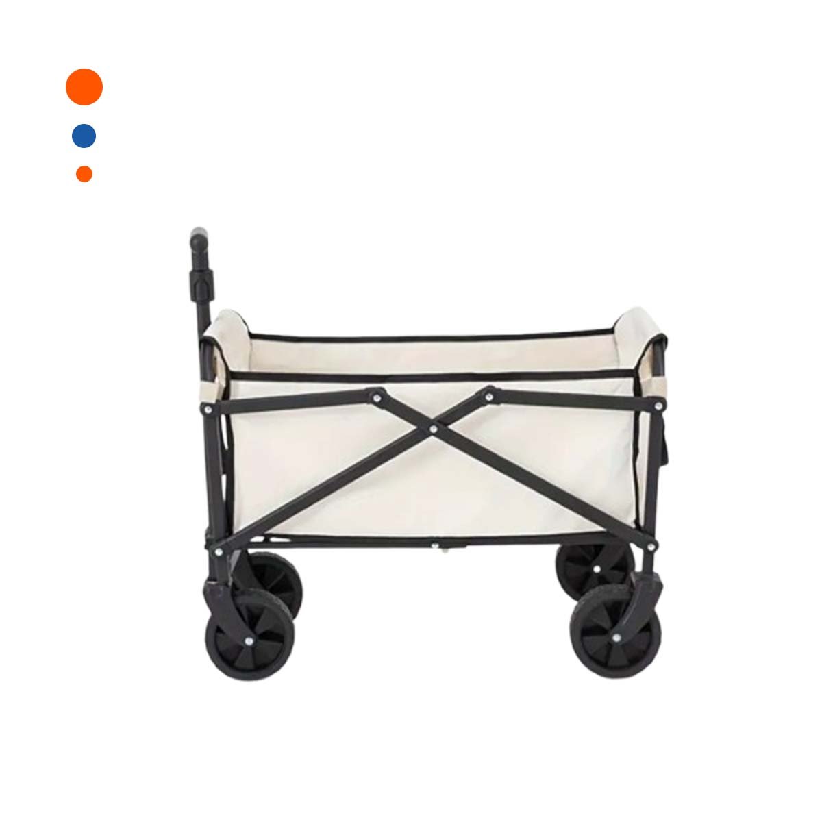 CADDY PLEGABLE DE TRANSPORTE 67X70X39CM COMODO Y RESISTENTE YPAPEL REGALO - 1