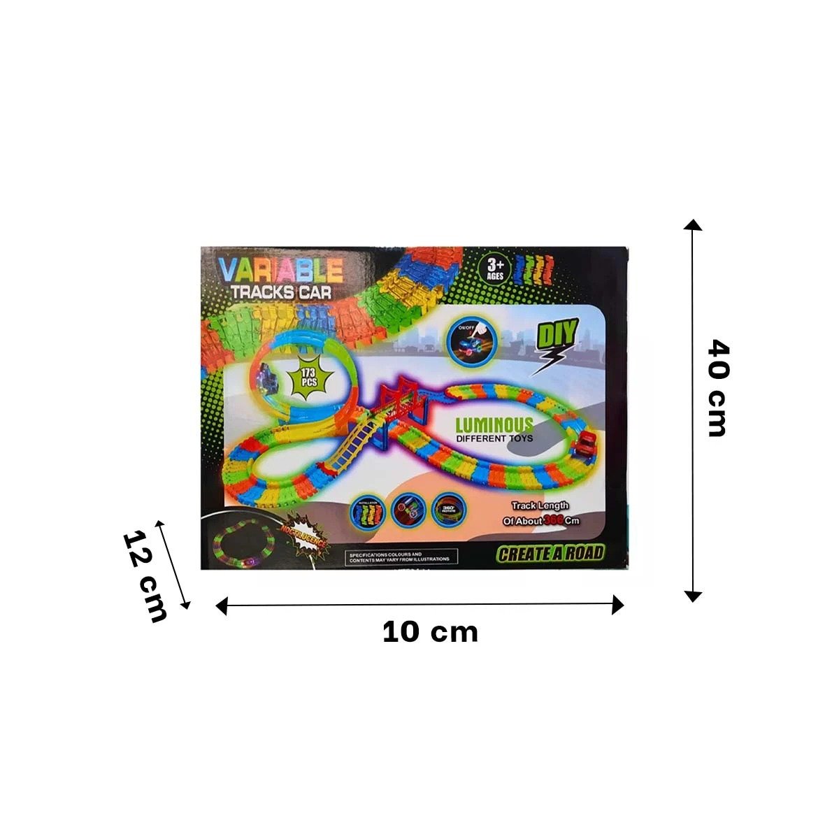 PACK2 RUTA DE JUEGO CON MINI CARRO PARA CASA DIVERSION CREATIVA EN CAJA YREGALO STICKER - 4