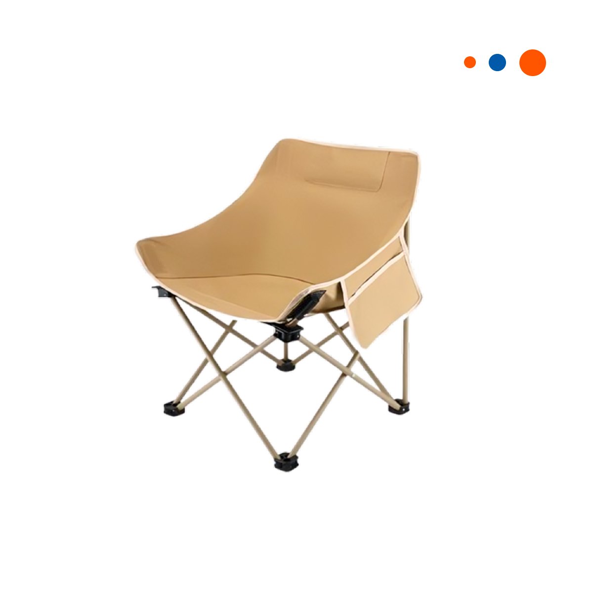 PACK4 ASIENTO PLEGABLE CAMPING PORTATIL 40X70CM CONFIABLE Y ESTABLE YPAPEL REGALO - 3