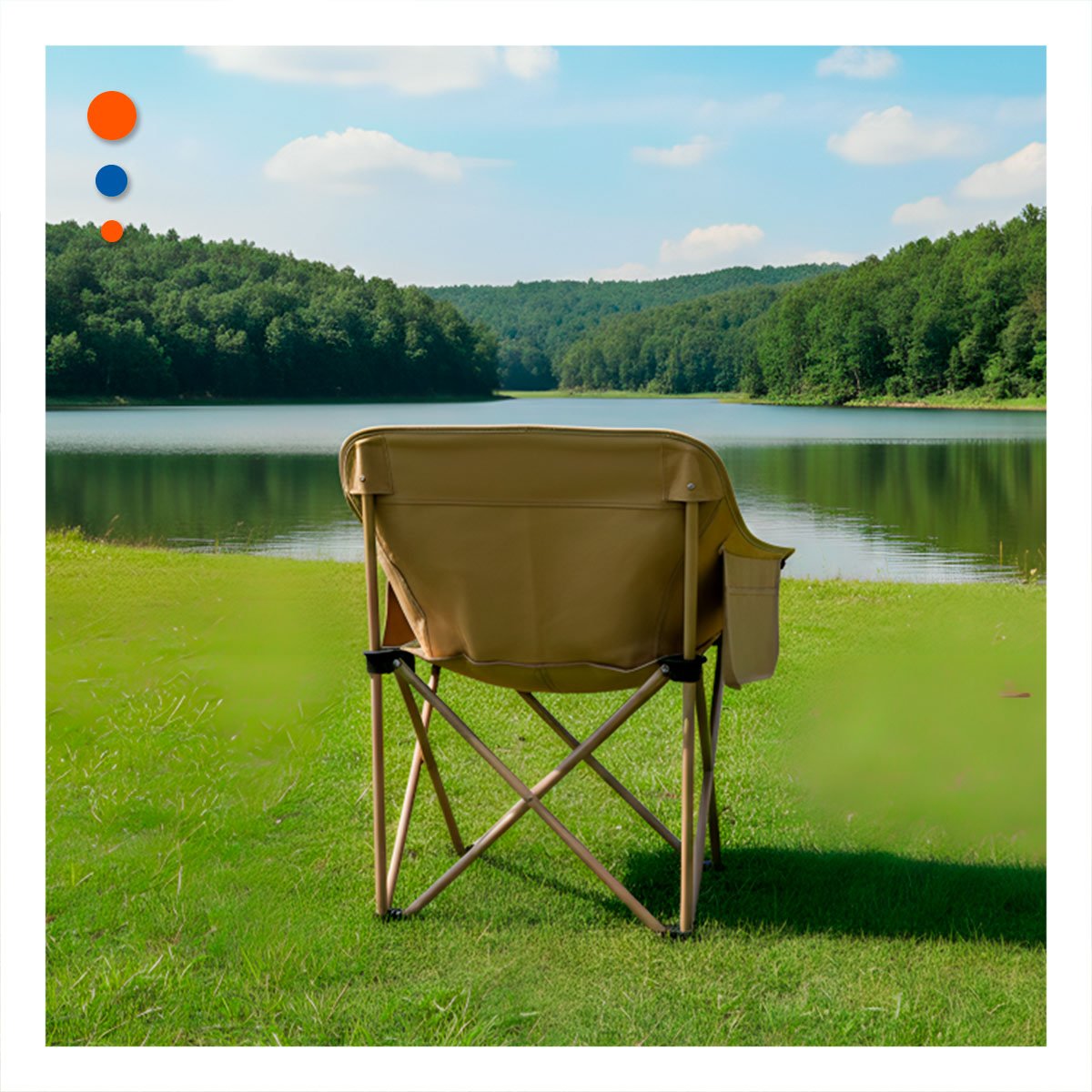 PACK4 SILLA LIGERA PLEGABLE CAMPING PORTATIL 40X70CM DURADERA Y FIRME - 2