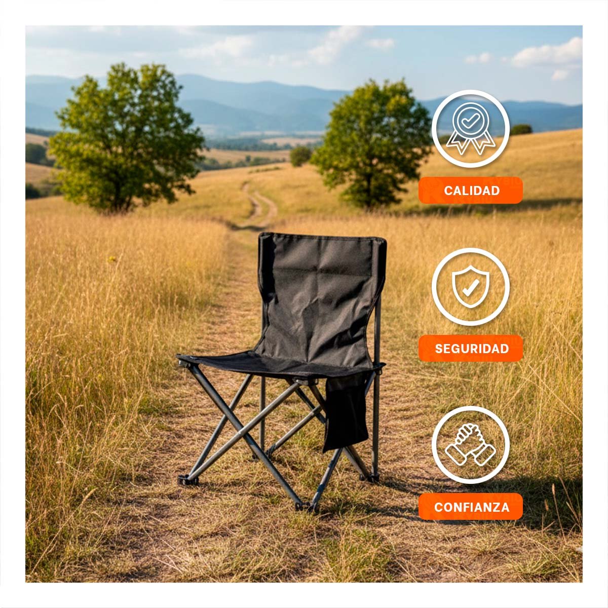 PACK2 SILLA OUTDOOR COMPACTA 36X60CM ESTABLE Y DURADERA YREGALO STICKER - 5