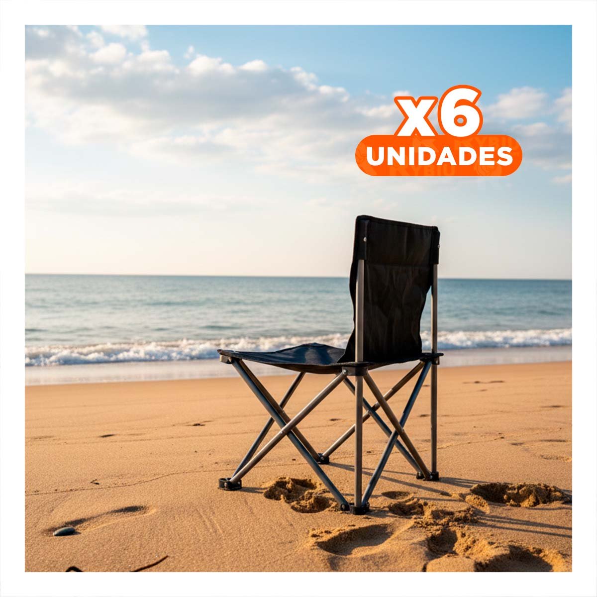 PACK6 ASIENTO ERGONÓMICO OUTDOOR 36X60CM CONFIABLE Y FIRME YREGALO STICKER - 1
